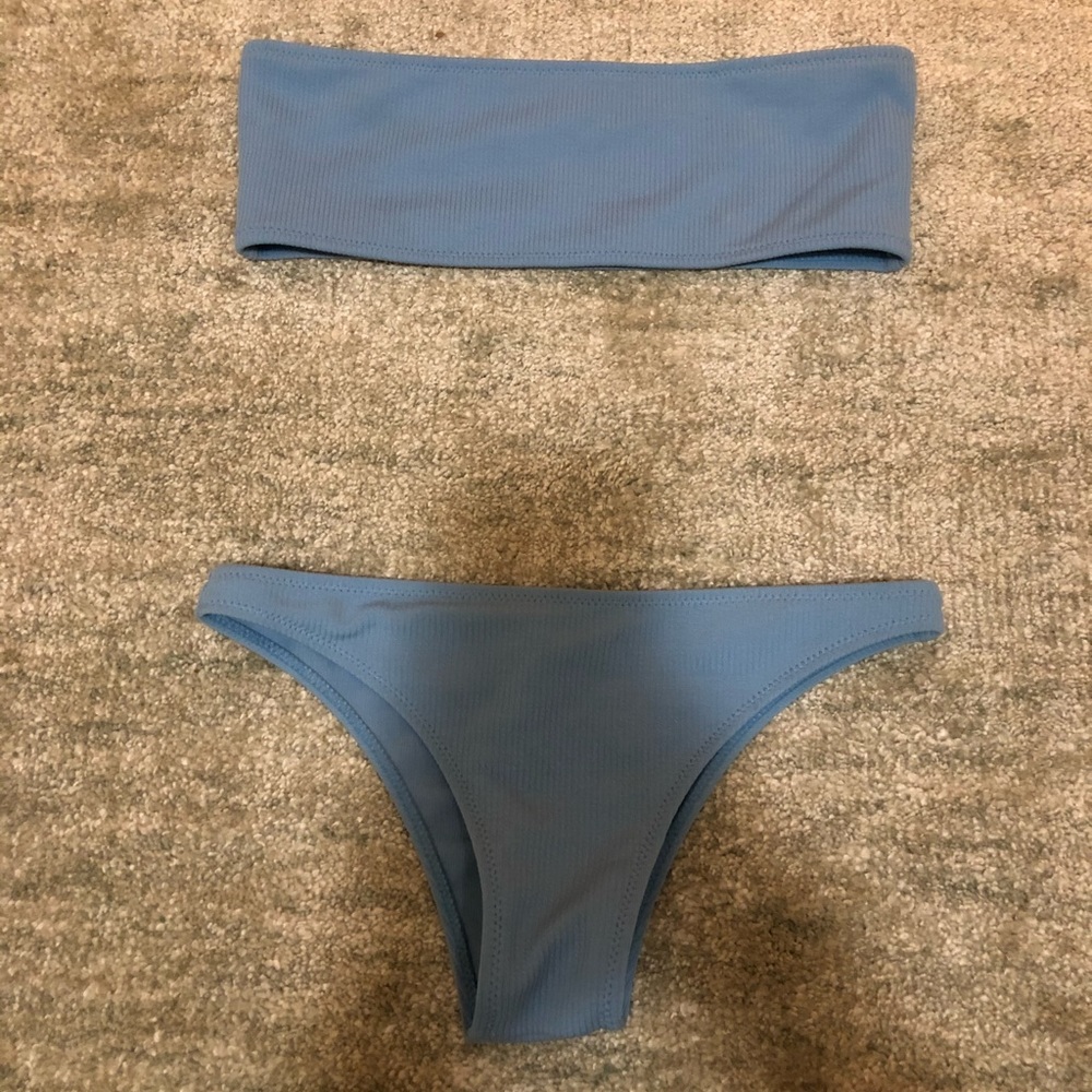 Blue bikini